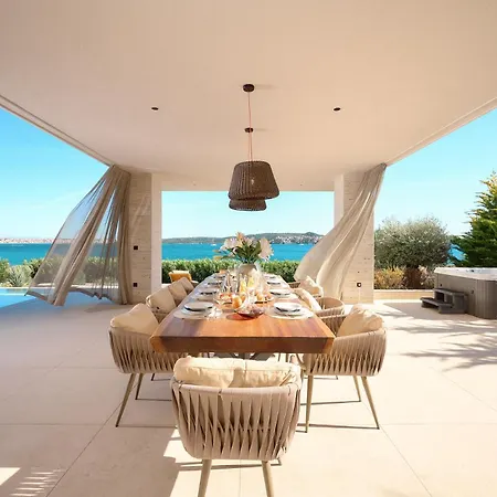Beachfront Malia Near With Heated Pool & Jacuzzi 别墅 特罗吉尔